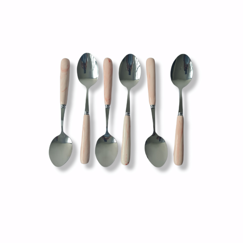 Marble Table Spoon  6pcs Set