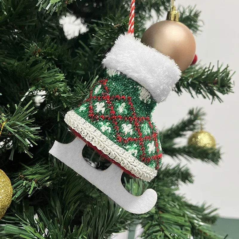 Mini Ice Skating Shoes Decoration, Hanging Pendant, Christmas Tree Ornament, Merry Christmas 18 inch
