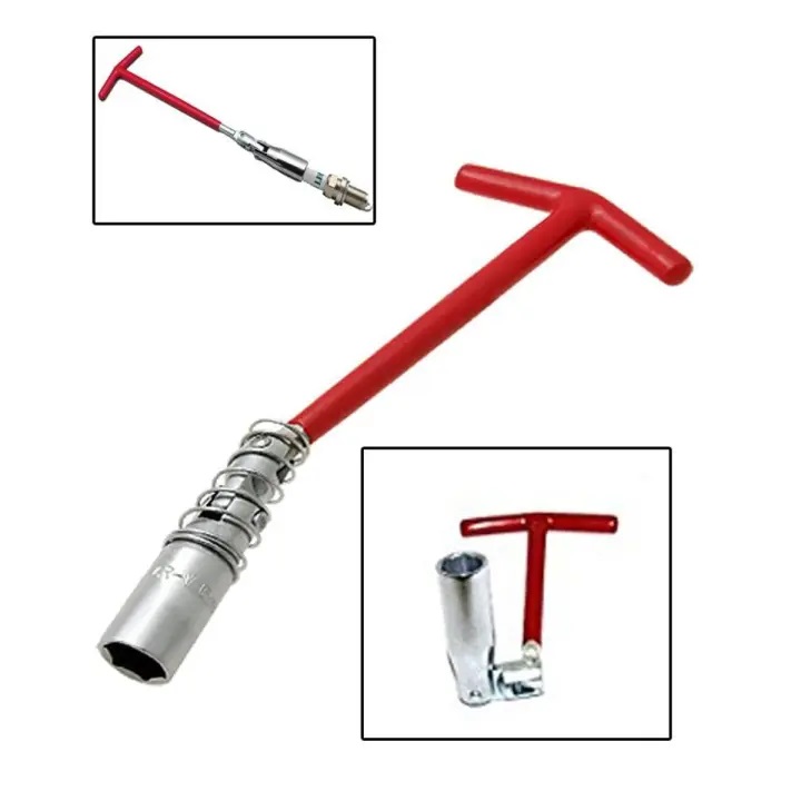 Universal Spark Plug Removal Tool Wrench 14mm Spanner Repairing Tool Kit Head Spark Plug