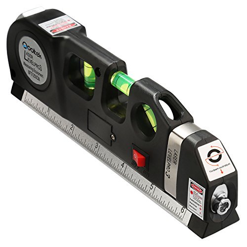 5 in 1 Multi Purpose Laser Level Pro 3, Laser Leveler With Measuring Tape & Laser Beam