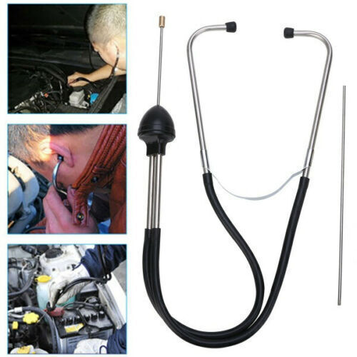 Car Cylinder Stethoscope Engine Noise Abnormal Sound Diagnostic Tool Cy06010 Black & Silver