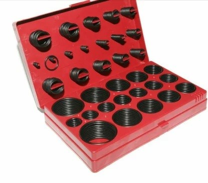 Transkoot 347 pieces(30 Size) from 3mm to 44mm Nitrile Rubber NBR O-Ring Gasket Ring Assortment Kits