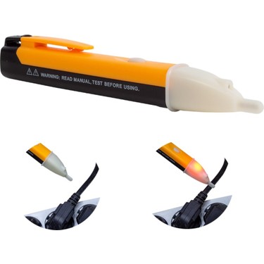 AC Voltage Detector Pen Test Pencil with Led Flashlight Beeper Pocket Clip