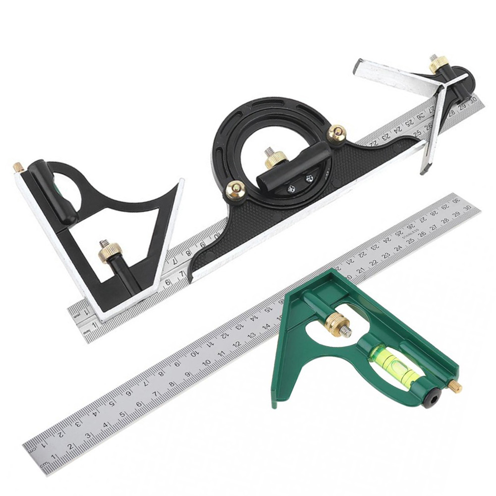 300mm Multifunctional Combination Square 45/90 Degree Angle Ruler Measuring Tool