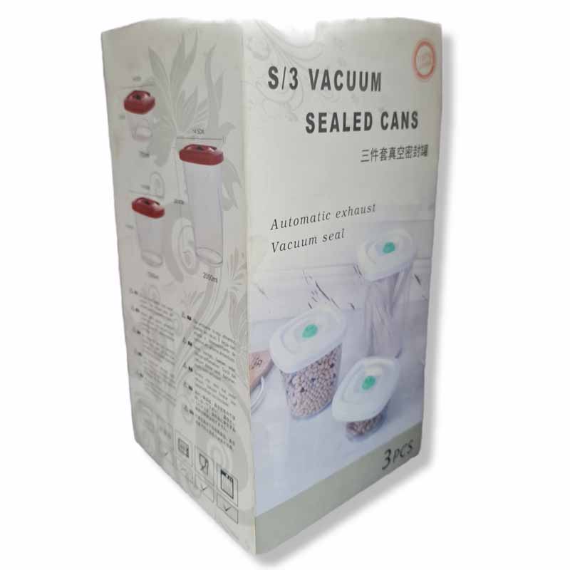 S/3 Sealed Vacuum Cans